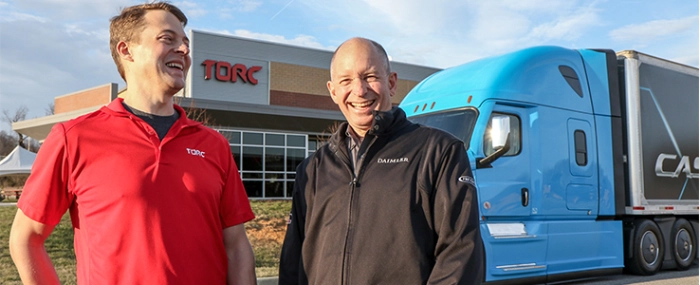 Michael-Fleming-CEO-Torc-Robotics-Roger-Nielsen-CEO-Daimler-Trucks-NA